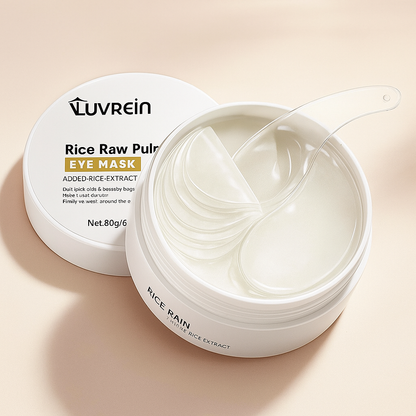 Hydrating Under Eye Patches with Rice Essence for Dark Circles and Eye Bags